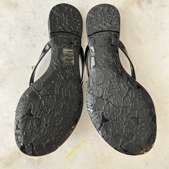 Valentino Rockstud Jelly Thong Sandals - Picture 2 of 2